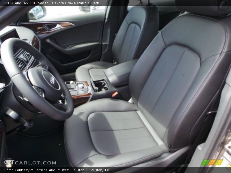 Dakota Gray Metallic / Black 2014 Audi A6 2.0T Sedan