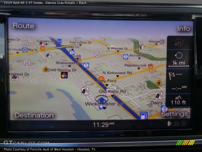 Dakota Gray Metallic / Black 2014 Audi A6 2.0T Sedan