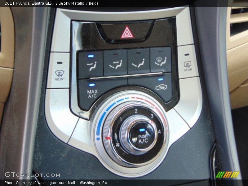Blue Sky Metallic / Beige 2011 Hyundai Elantra GLS