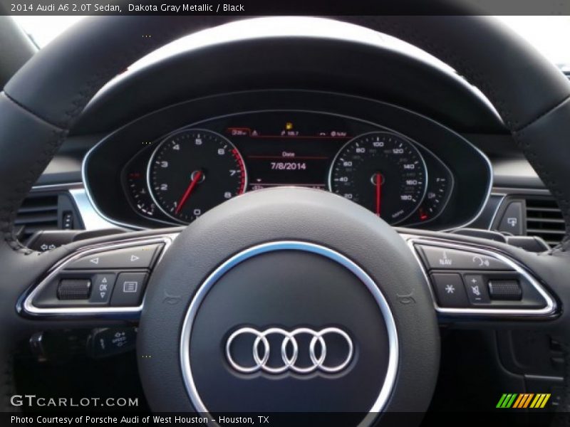 Dakota Gray Metallic / Black 2014 Audi A6 2.0T Sedan