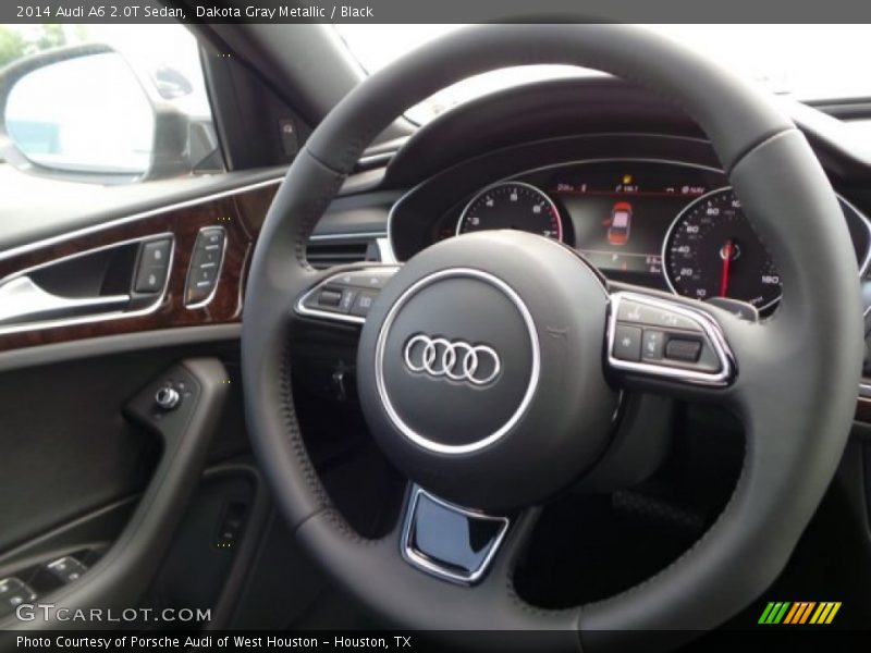 Dakota Gray Metallic / Black 2014 Audi A6 2.0T Sedan