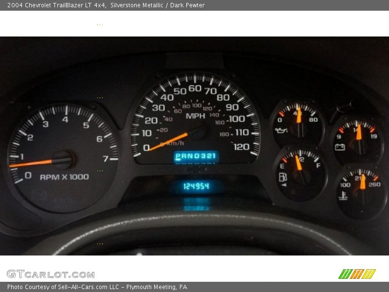 Silverstone Metallic / Dark Pewter 2004 Chevrolet TrailBlazer LT 4x4