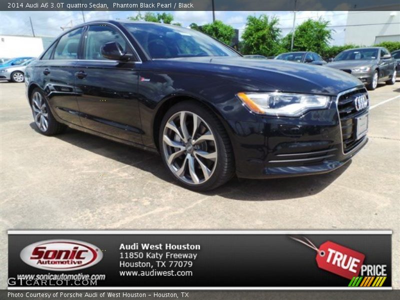 Phantom Black Pearl / Black 2014 Audi A6 3.0T quattro Sedan