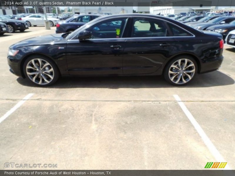 Phantom Black Pearl / Black 2014 Audi A6 3.0T quattro Sedan