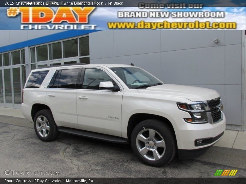 White Diamond Tricoat / Jet Black 2015 Chevrolet Tahoe LT 4WD