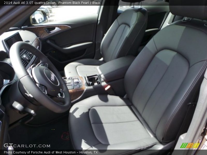 Phantom Black Pearl / Black 2014 Audi A6 3.0T quattro Sedan