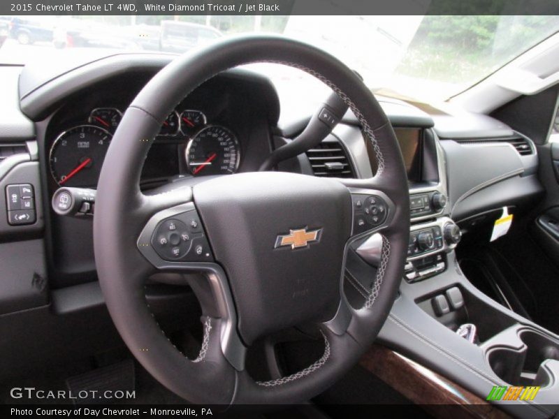 White Diamond Tricoat / Jet Black 2015 Chevrolet Tahoe LT 4WD