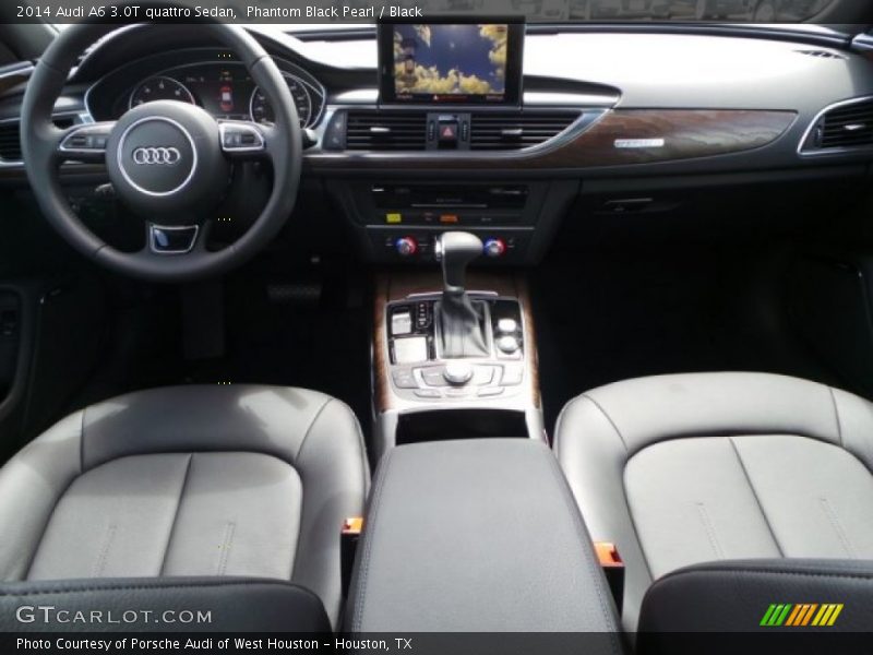 Phantom Black Pearl / Black 2014 Audi A6 3.0T quattro Sedan