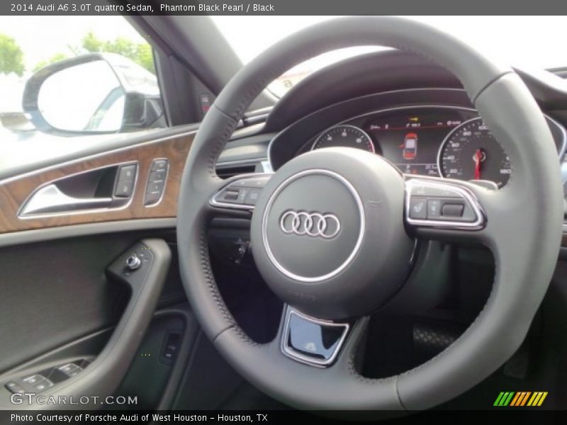 Phantom Black Pearl / Black 2014 Audi A6 3.0T quattro Sedan