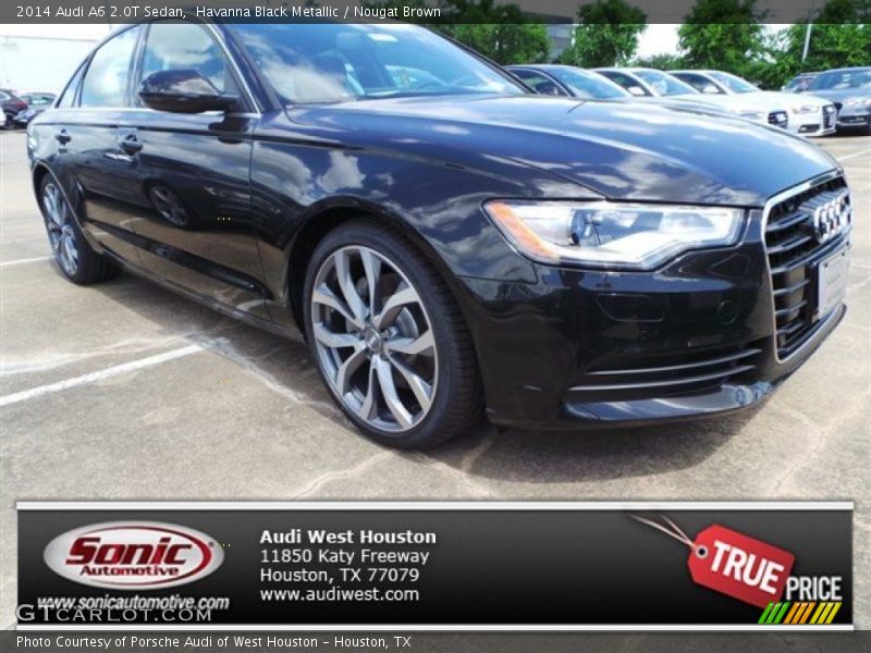 Havanna Black Metallic / Nougat Brown 2014 Audi A6 2.0T Sedan