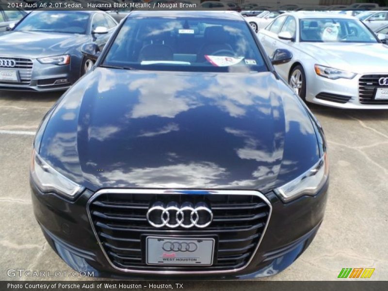 Havanna Black Metallic / Nougat Brown 2014 Audi A6 2.0T Sedan