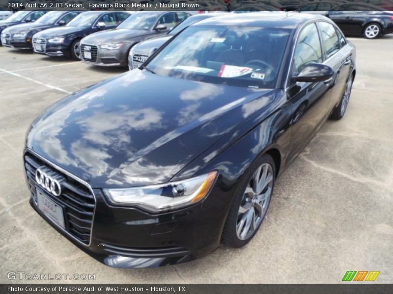 Havanna Black Metallic / Nougat Brown 2014 Audi A6 2.0T Sedan