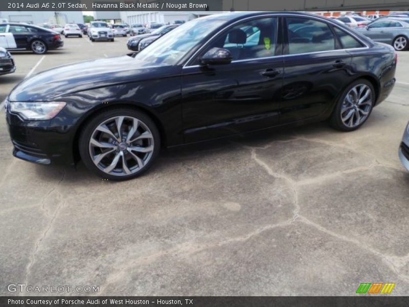 Havanna Black Metallic / Nougat Brown 2014 Audi A6 2.0T Sedan
