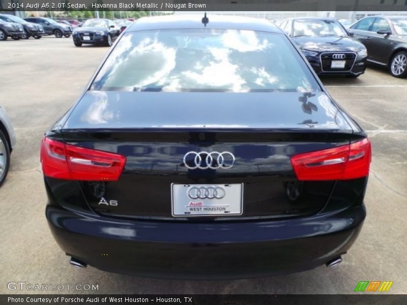 Havanna Black Metallic / Nougat Brown 2014 Audi A6 2.0T Sedan