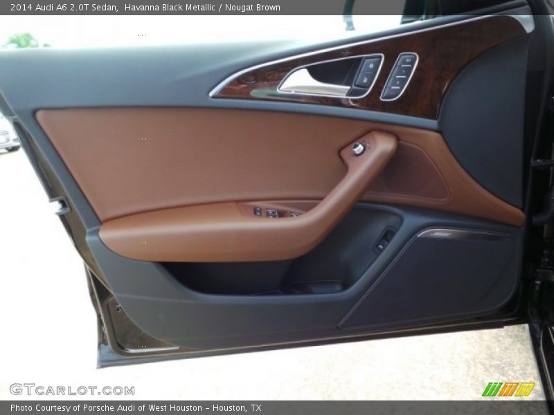 Havanna Black Metallic / Nougat Brown 2014 Audi A6 2.0T Sedan