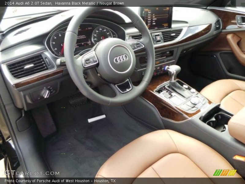 Havanna Black Metallic / Nougat Brown 2014 Audi A6 2.0T Sedan