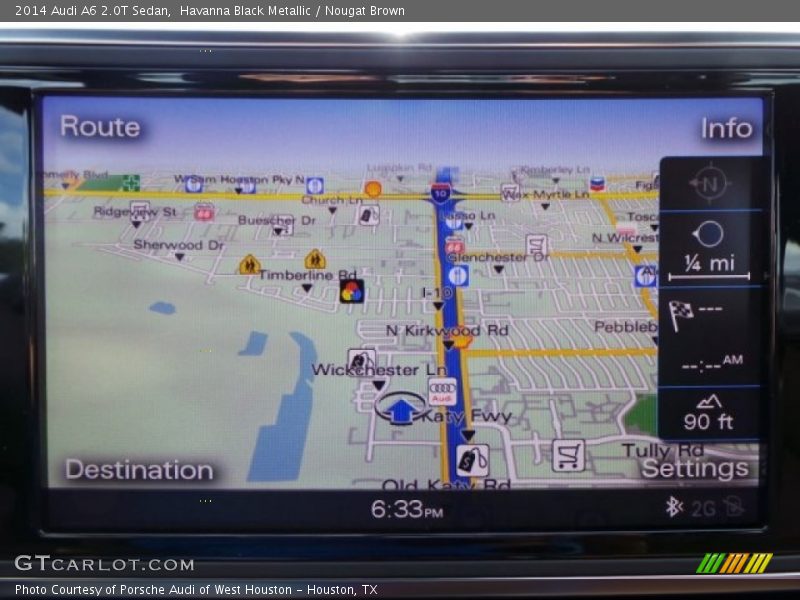 Havanna Black Metallic / Nougat Brown 2014 Audi A6 2.0T Sedan