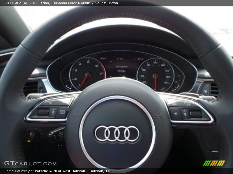 Havanna Black Metallic / Nougat Brown 2014 Audi A6 2.0T Sedan