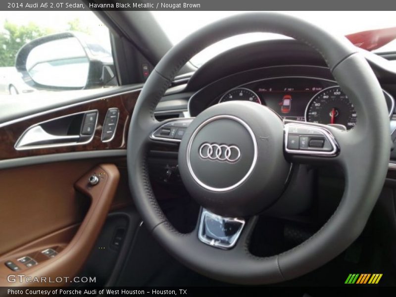 Havanna Black Metallic / Nougat Brown 2014 Audi A6 2.0T Sedan