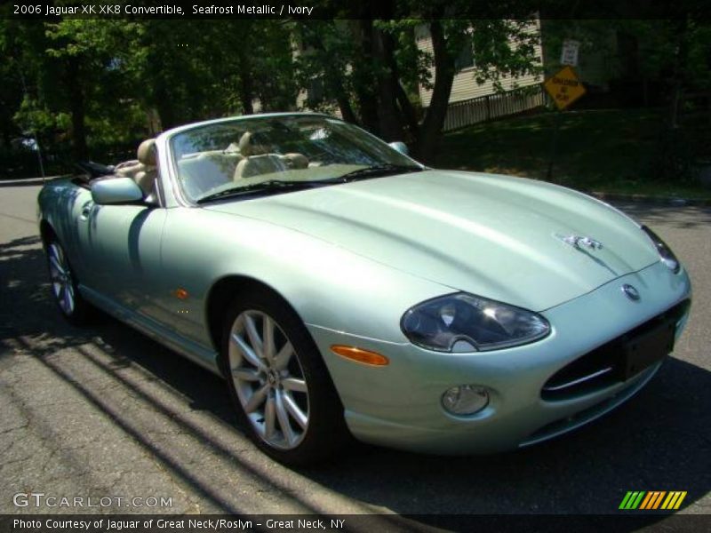 Seafrost Metallic / Ivory 2006 Jaguar XK XK8 Convertible