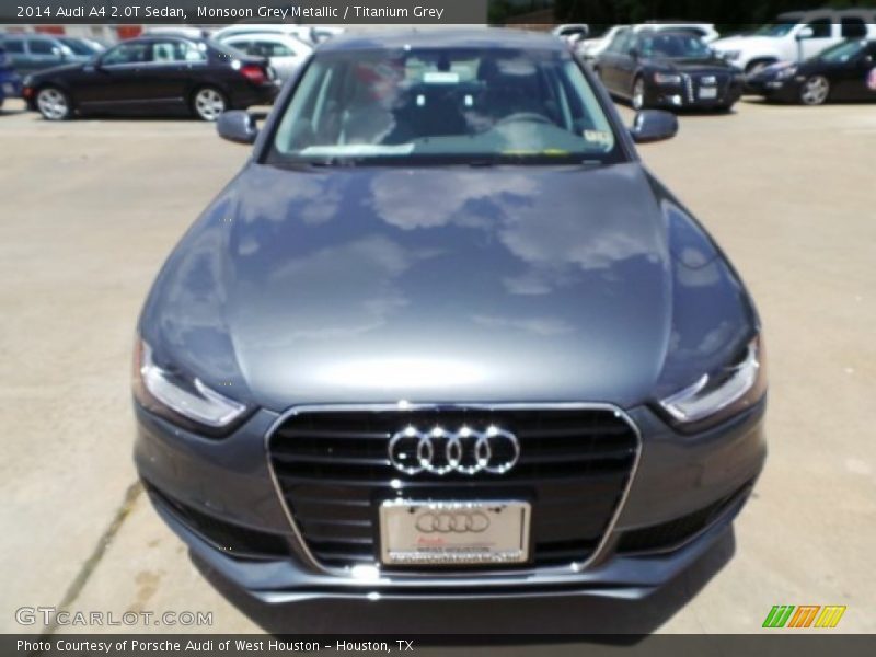 Monsoon Grey Metallic / Titanium Grey 2014 Audi A4 2.0T Sedan