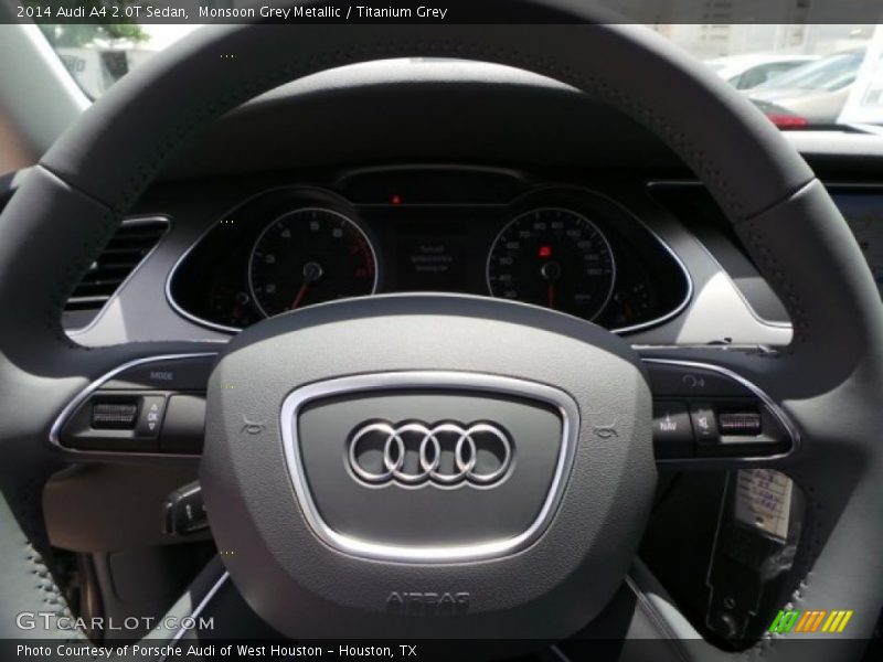 Monsoon Grey Metallic / Titanium Grey 2014 Audi A4 2.0T Sedan