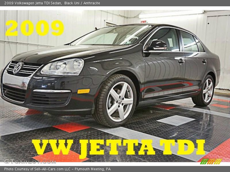 Black Uni / Anthracite 2009 Volkswagen Jetta TDI Sedan