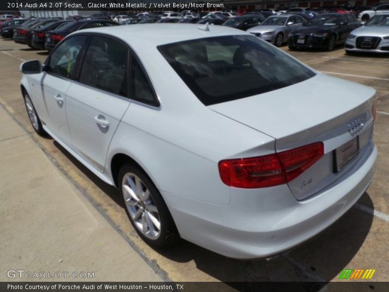 Glacier White Metallic / Velvet Beige/Moor Brown 2014 Audi A4 2.0T Sedan