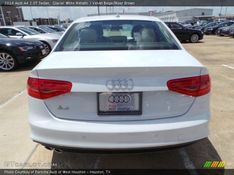 Glacier White Metallic / Velvet Beige/Moor Brown 2014 Audi A4 2.0T Sedan