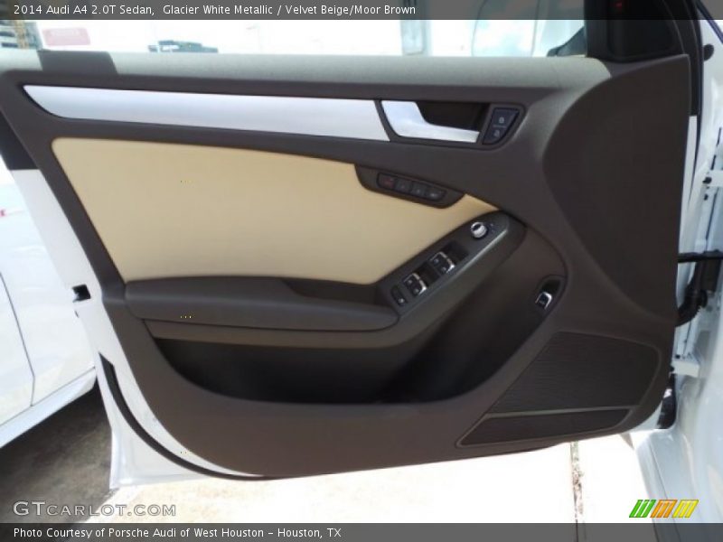 Glacier White Metallic / Velvet Beige/Moor Brown 2014 Audi A4 2.0T Sedan