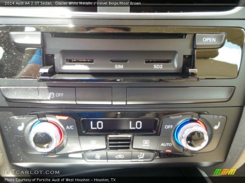 Glacier White Metallic / Velvet Beige/Moor Brown 2014 Audi A4 2.0T Sedan