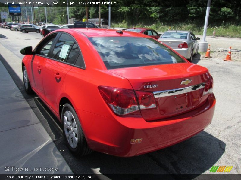 Red Hot / Jet Black/Medium Titanium 2014 Chevrolet Cruze LS