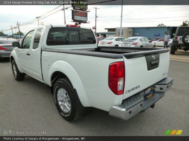 Glacier White / Beige 2014 Nissan Frontier SV King Cab 4x4
