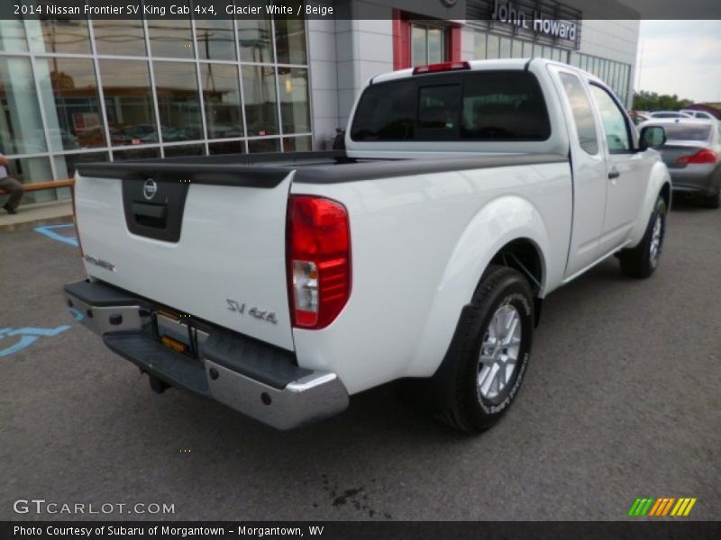 Glacier White / Beige 2014 Nissan Frontier SV King Cab 4x4