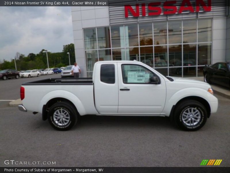Glacier White / Beige 2014 Nissan Frontier SV King Cab 4x4