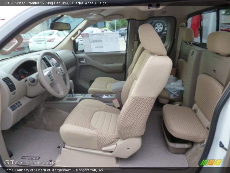 Glacier White / Beige 2014 Nissan Frontier SV King Cab 4x4