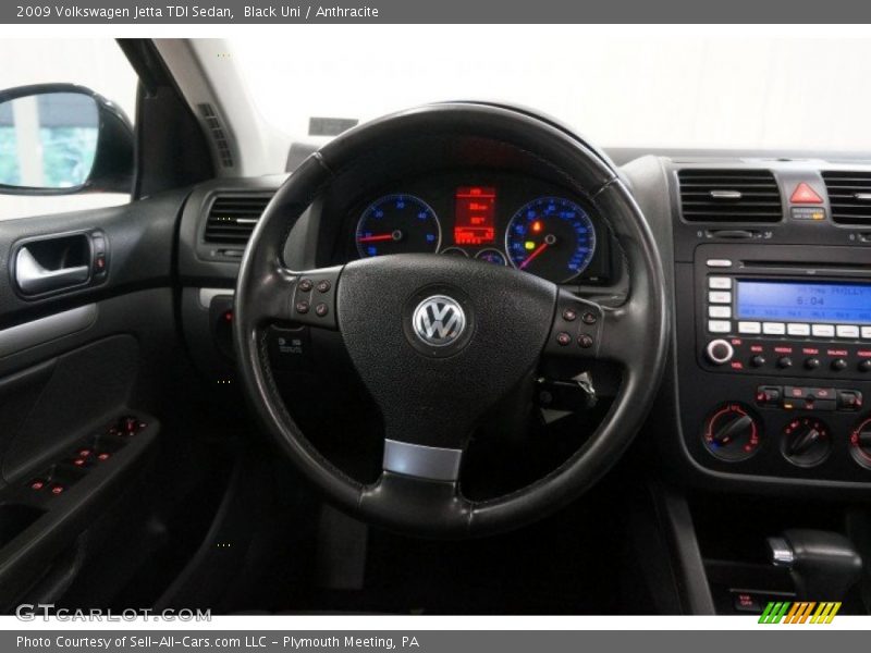 Black Uni / Anthracite 2009 Volkswagen Jetta TDI Sedan