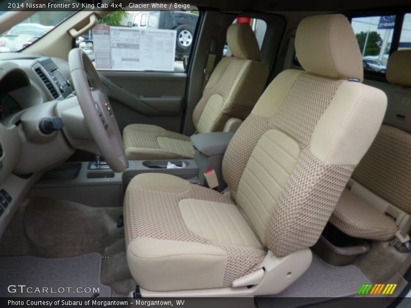 Glacier White / Beige 2014 Nissan Frontier SV King Cab 4x4