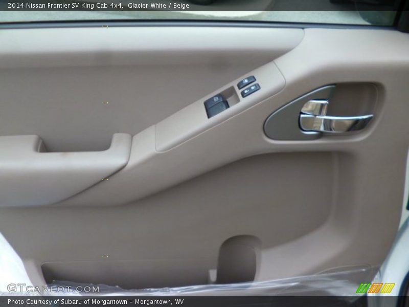 Glacier White / Beige 2014 Nissan Frontier SV King Cab 4x4