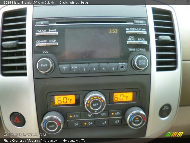 Glacier White / Beige 2014 Nissan Frontier SV King Cab 4x4