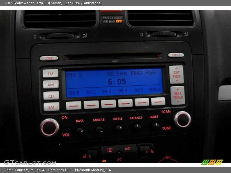 Black Uni / Anthracite 2009 Volkswagen Jetta TDI Sedan