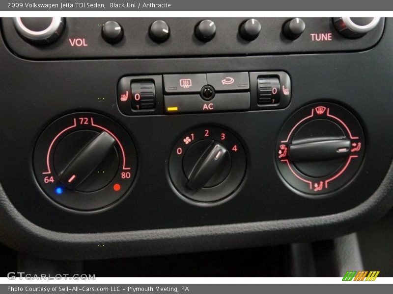 Black Uni / Anthracite 2009 Volkswagen Jetta TDI Sedan