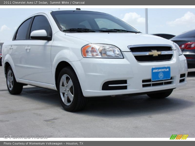Summit White / Charcoal 2011 Chevrolet Aveo LT Sedan