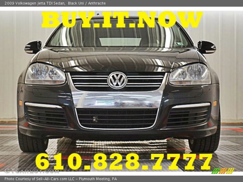 Black Uni / Anthracite 2009 Volkswagen Jetta TDI Sedan