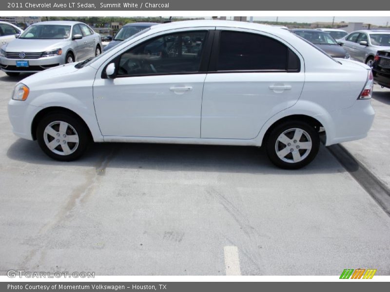 Summit White / Charcoal 2011 Chevrolet Aveo LT Sedan