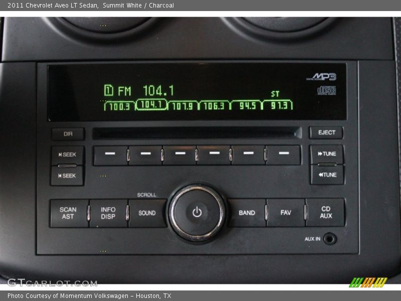 Summit White / Charcoal 2011 Chevrolet Aveo LT Sedan