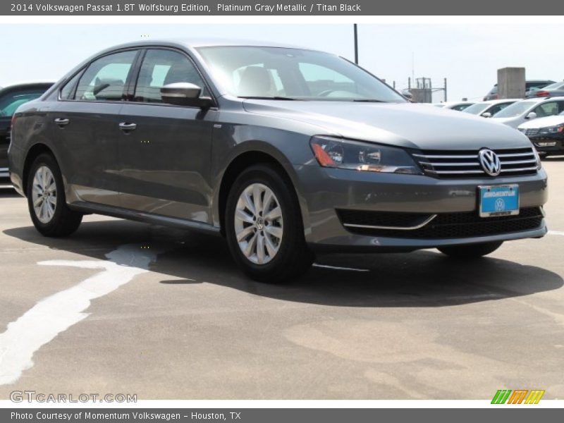 Platinum Gray Metallic / Titan Black 2014 Volkswagen Passat 1.8T Wolfsburg Edition
