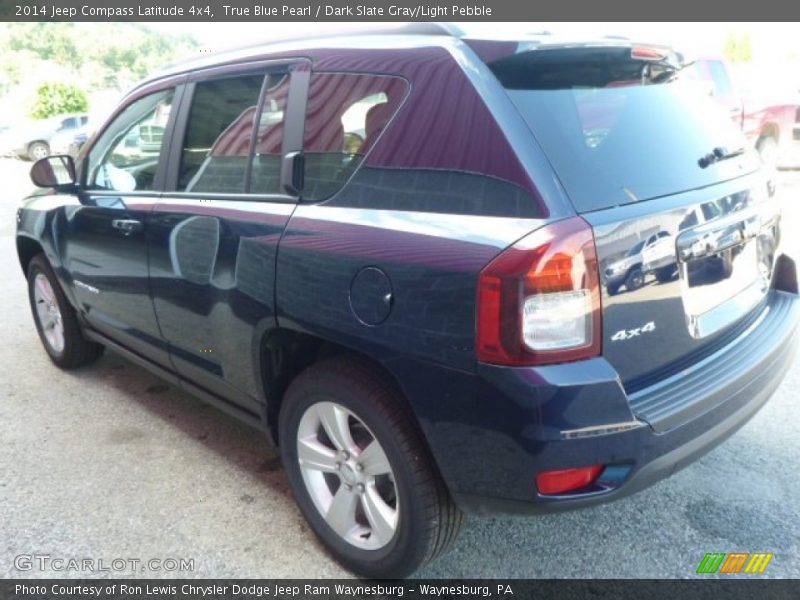 True Blue Pearl / Dark Slate Gray/Light Pebble 2014 Jeep Compass Latitude 4x4