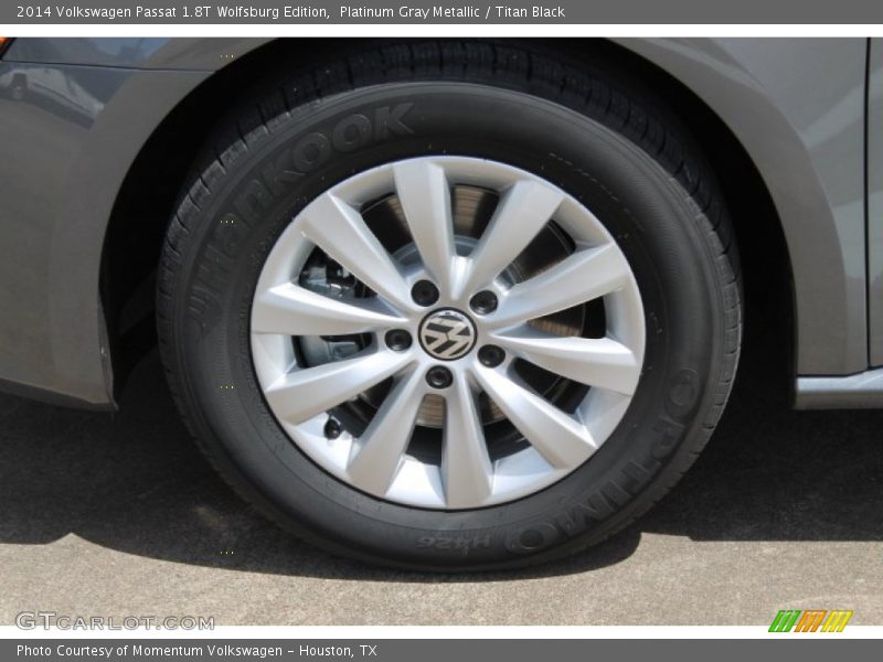 Platinum Gray Metallic / Titan Black 2014 Volkswagen Passat 1.8T Wolfsburg Edition