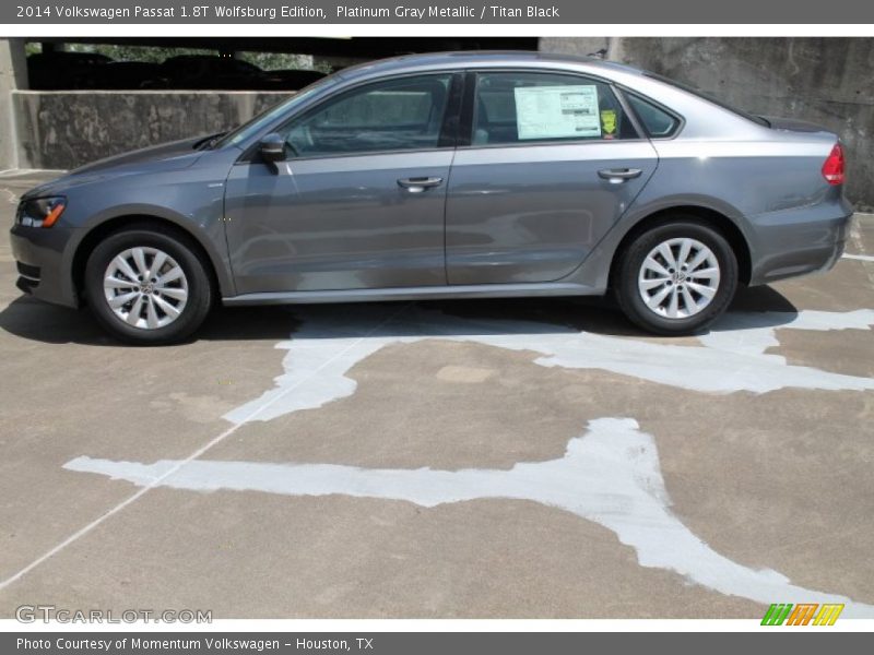 Platinum Gray Metallic / Titan Black 2014 Volkswagen Passat 1.8T Wolfsburg Edition